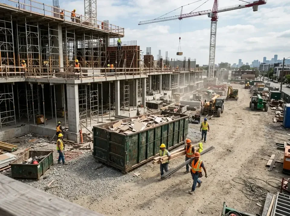 commercial-construction-site-w-002 — frequently asked questions, Low Cost Construction Dumpster Rental in Rancho Mission Vie…